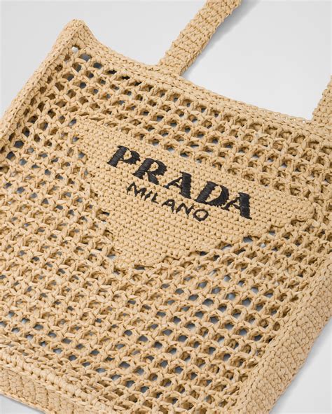 prada crochet tote bag natural|Prada evening pouch gold crochet.